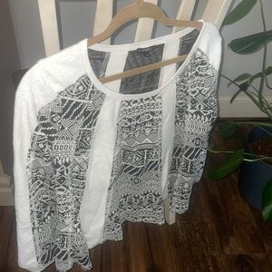 Aztec print sweater